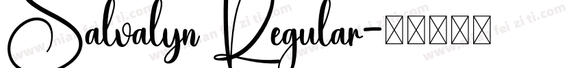 Salvalyn Regular字体转换
